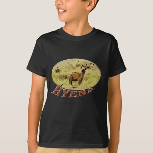 Hyena wildlife safari mens  teens t_shirts