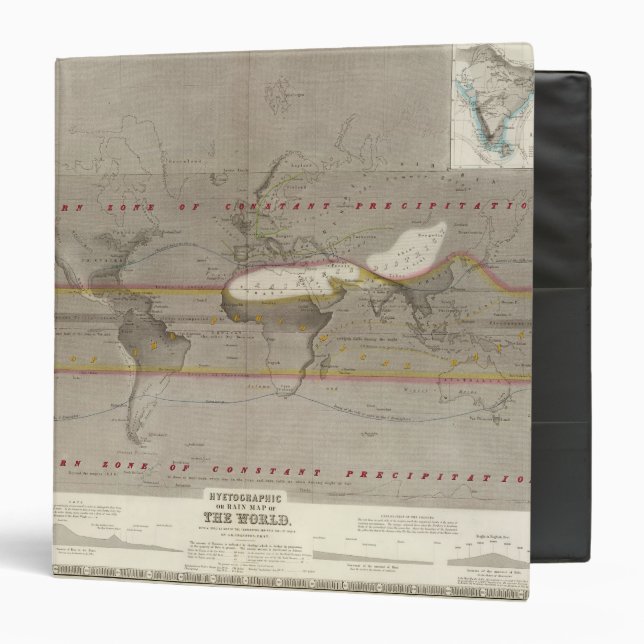 Hyetographic rain map 3 ring binder (Front/Inside)