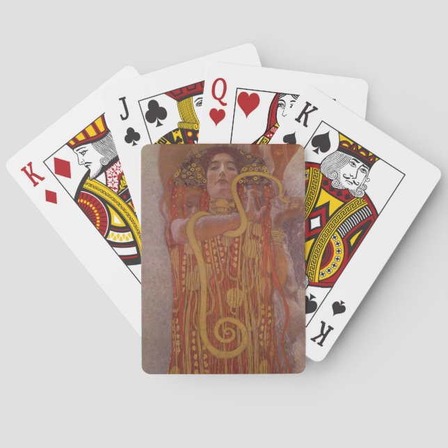 Hygeia by Gustav Klimt Poker Cards (Back)