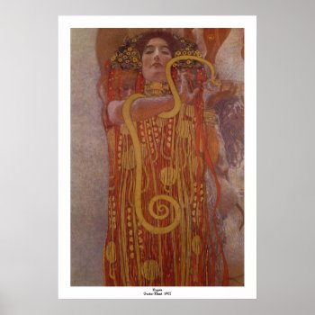 Hygeia By Gustav Klimt Poster by Ladiebug at Zazzle