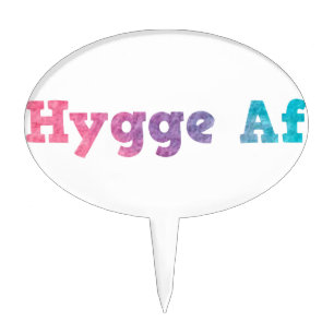 hygge af cake topper