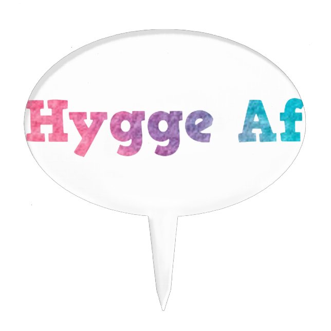hygge af cake topper (Front)