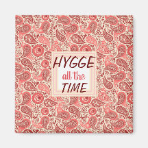 HYGGE all the Time Cozy Pink Paisley