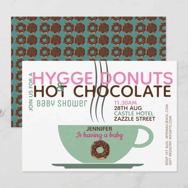 HYGGE Baby/Bridal/ Shower or ANY EVENT Invitations (Front/Back)