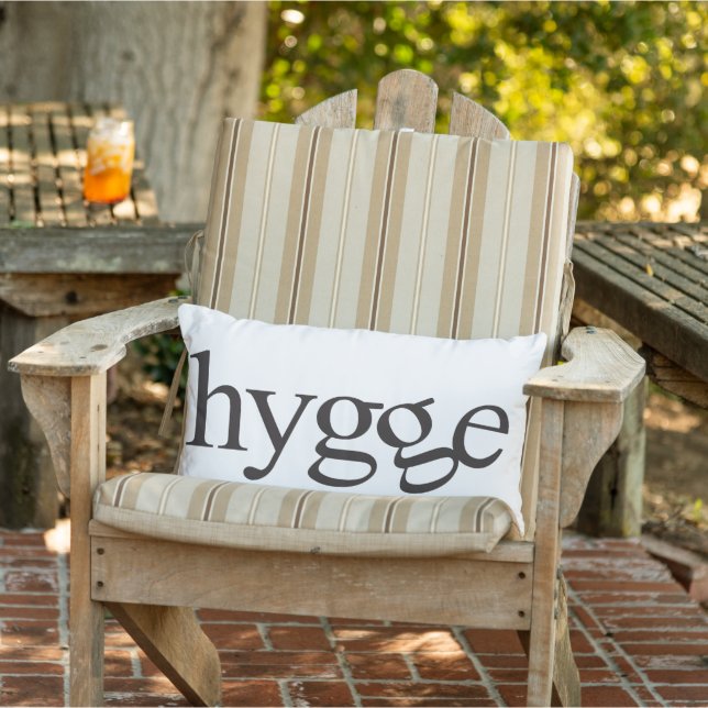 Hygge Black and White Lumbar Pillow (Chair)