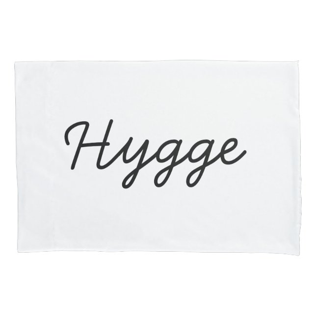 Hygge Black Elegant Pillow Case (Front)