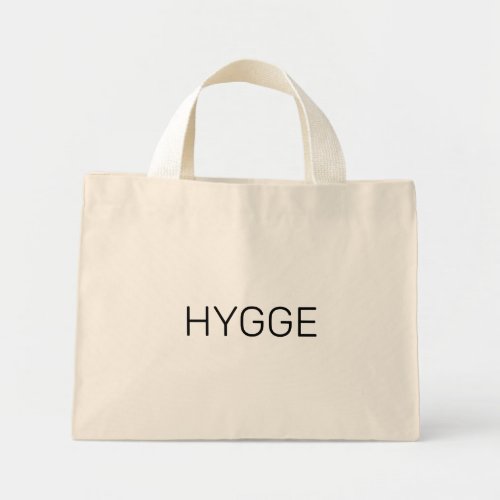 Hygge Black Mini Tote Bag