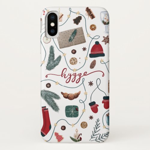 Hygge Christmas Collection iPhone X Case