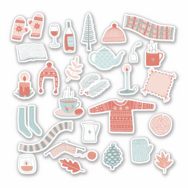 Hygge Cosy Home Sticker (Front)
