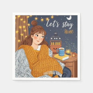 Hygge Cozy Candlelight Night Celebrate  Napkins
