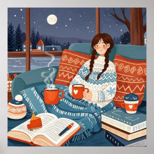 Hygge Cozy Night _ Celebrate cozy nights Poster