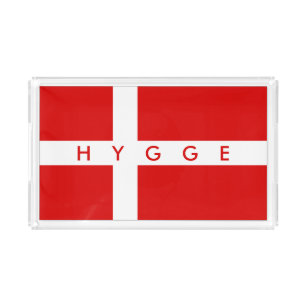 Hygge Danish flag vanity and serving tray