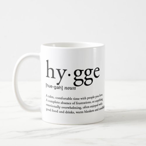 Hygge Definition Coffee Mug