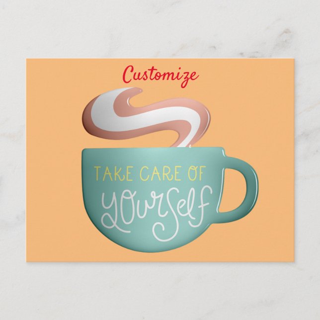 Hygge Drink Self-Care Thunder_Cove Postcard (Front)