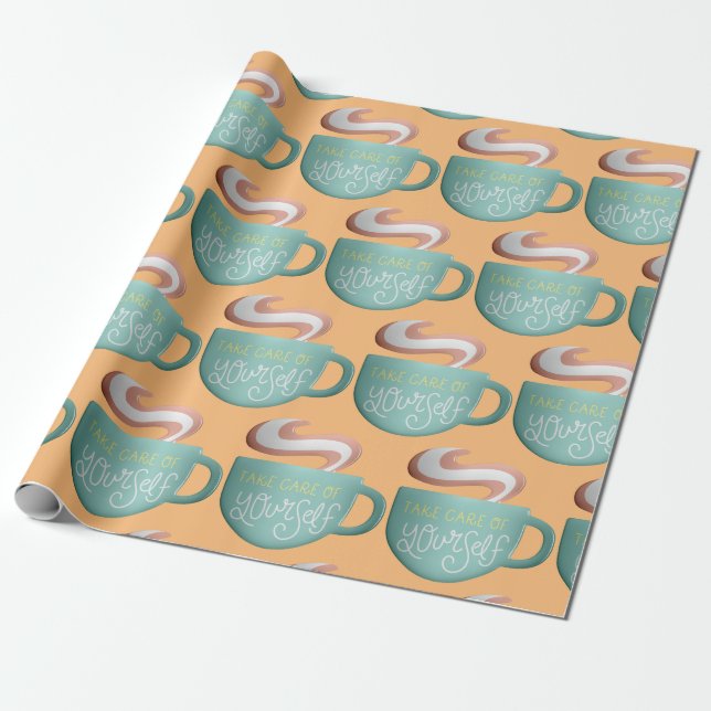 Hygge Drink Self-Care Thunder_Cove   Wrapping Paper (Unrolled)