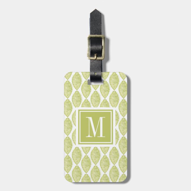 Hygge Flowers Pattern Luggage Tag (Front Vertical)