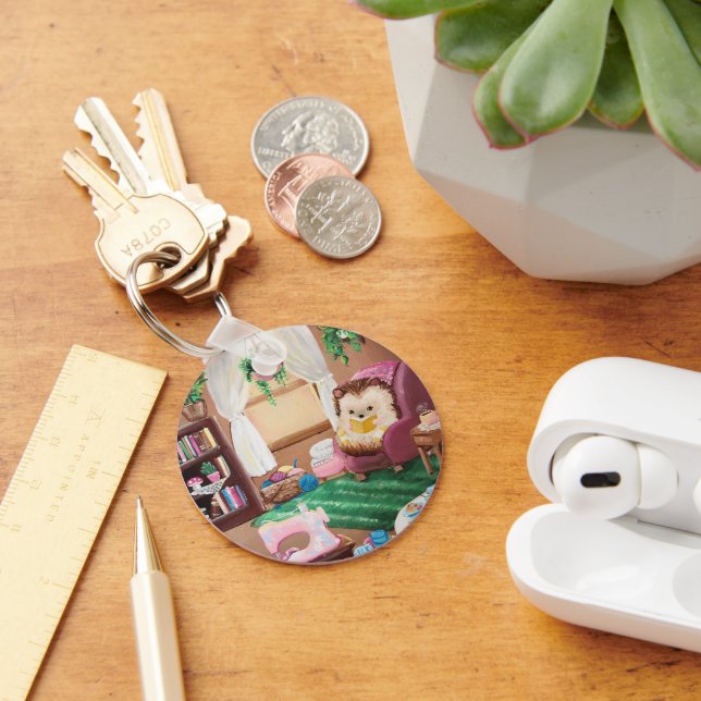 Hygge Hedgehog  Keychain (Desk)
