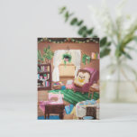 Hygge Hedgehog Postcard