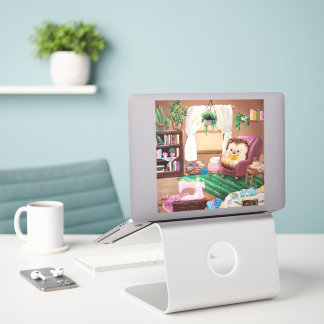 Hygge Hedgehog Sticker