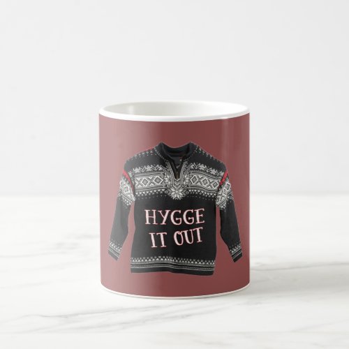 HYGGE IT OUT red mug Coffee Mug