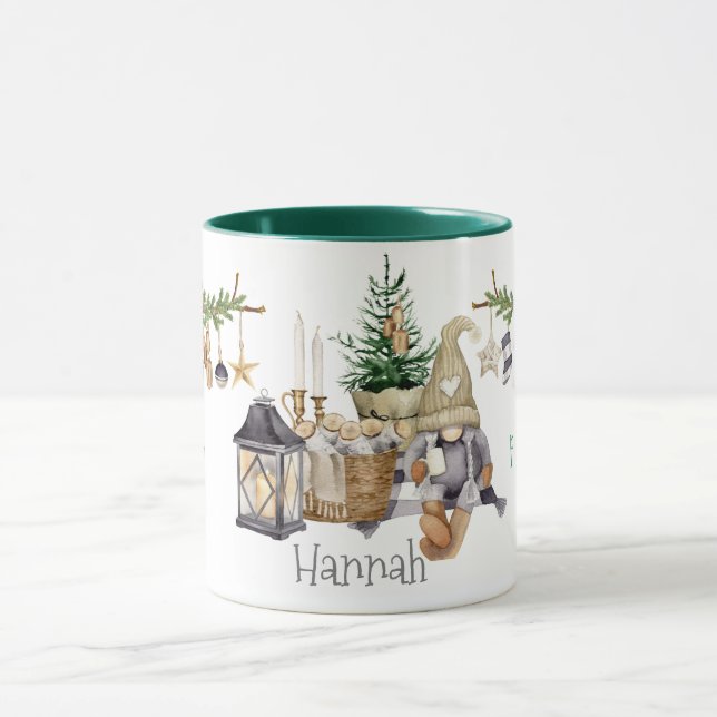 Hygge, Joy, Peace, Harmony Holiday  Mug (Center)