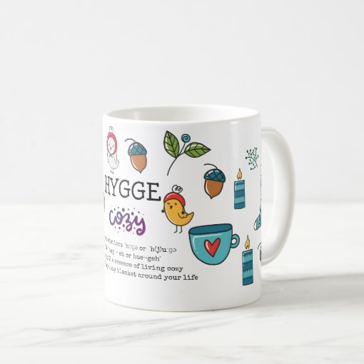 Hygge meaning and pronunciation cute doodles coffee mug zazzle