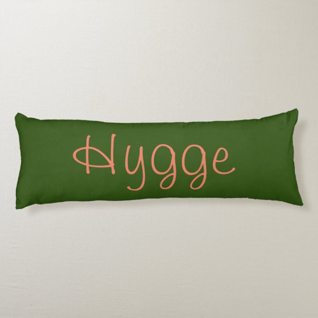 Hygge means comfort in danish body pillow (Back)