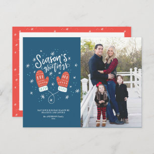 Hygge Mittens Christmas Holiday Postcard