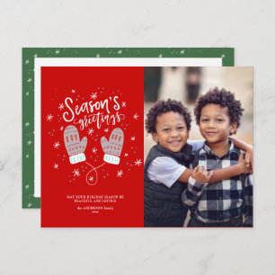 Hygge Mittens Christmas Holiday Postcard