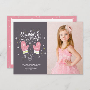 Hygge Mittens Christmas Holiday Postcard