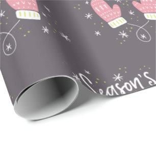 Hygge Mittens Christmas Holiday Wrapping Paper