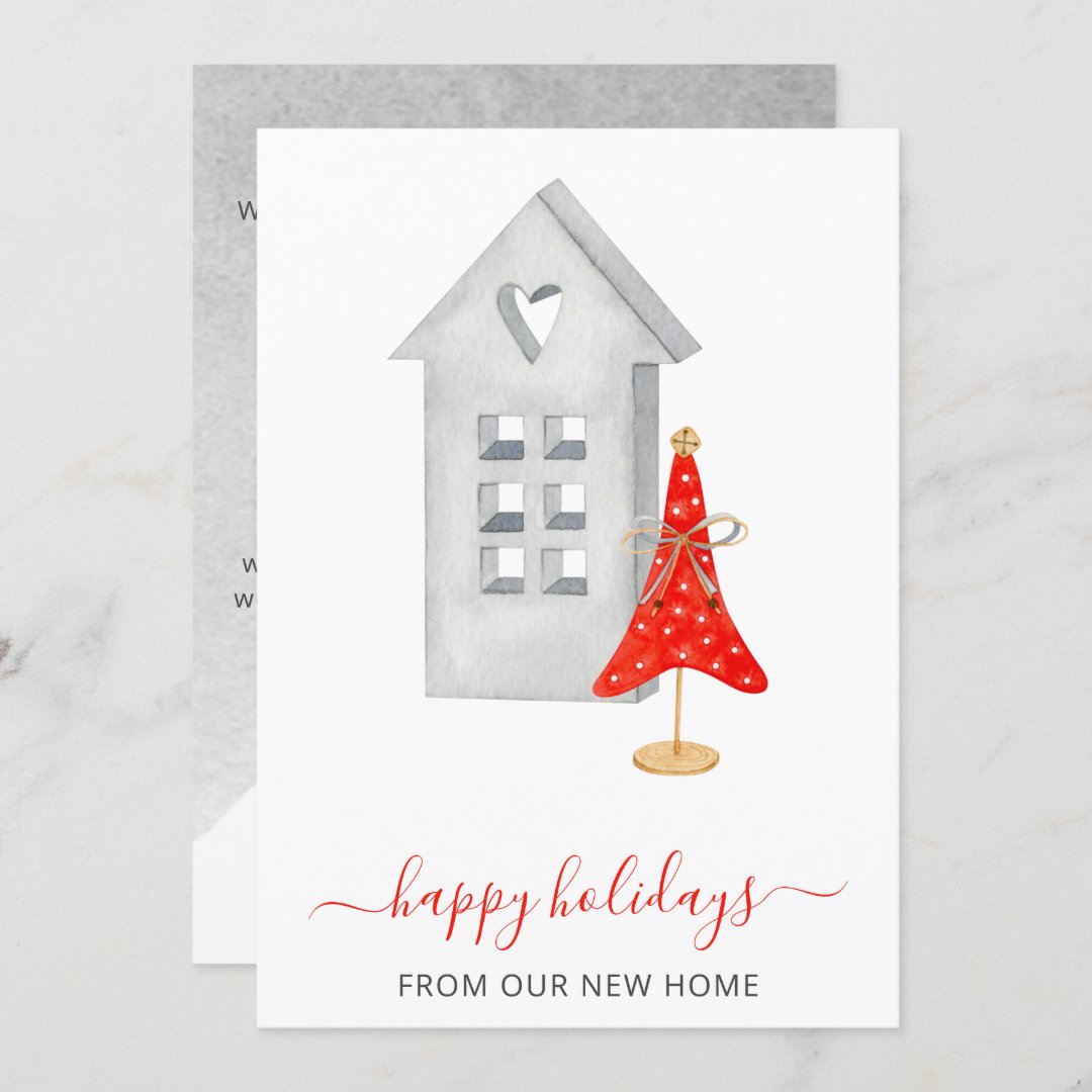 Hygge New Home Weve Moved Holiday Card 