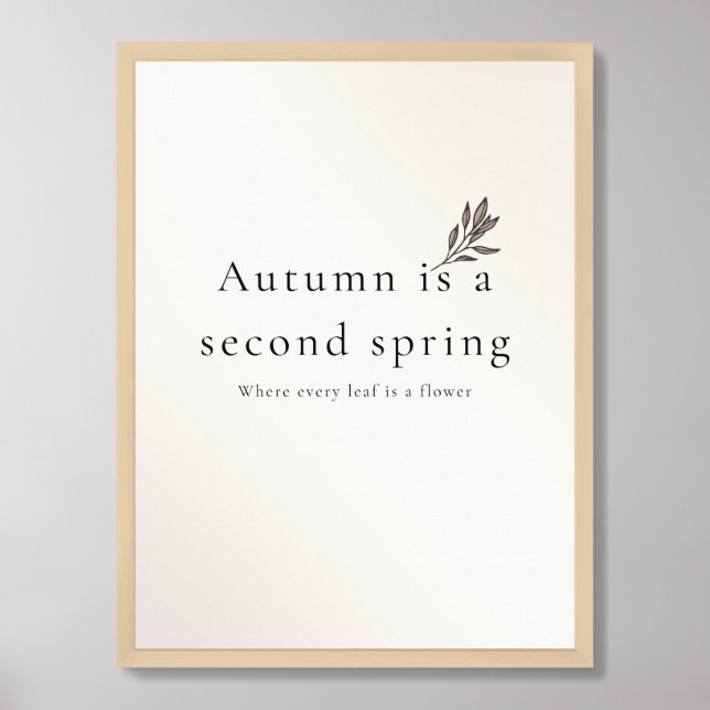 Hygge Quote Wall Art – Cozy Minimal Print (Framed Front)