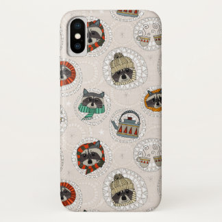 hygge raccoons iPhone x case
