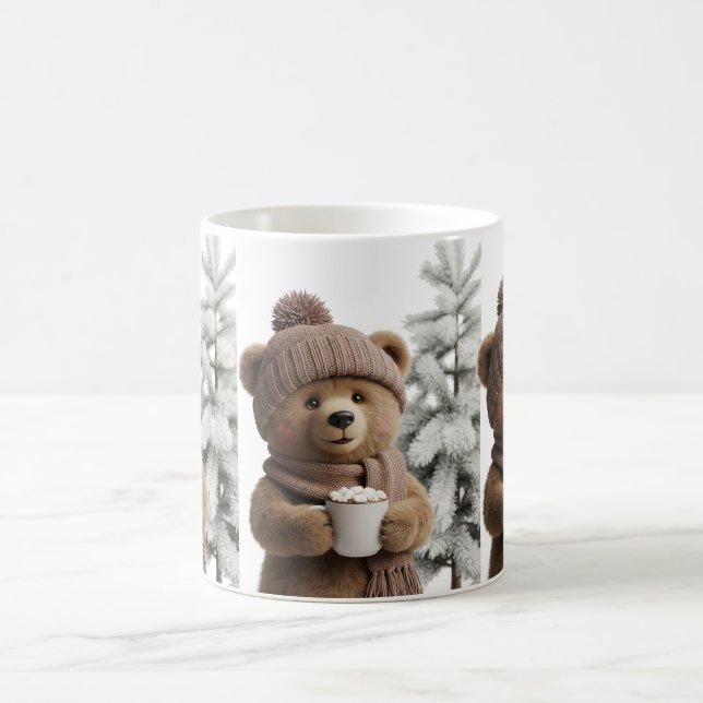 Hygge Winter Bear - Sweet Cocoa Lover Coffee Mug (Center)