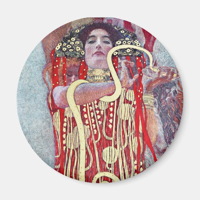 Hygieia by Gustav Klimt  Magnet (Front)