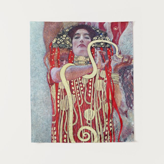 Hygieia by Gustav Klimt  Tapestry (Front)