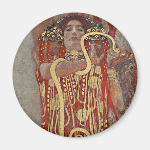Hygieia by Gustav Klimt, Vintage Art Nouveau Magnet