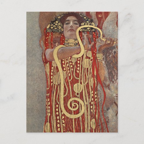 Hygieia by Gustav Klimt Vintage Art Nouveau Postcard
