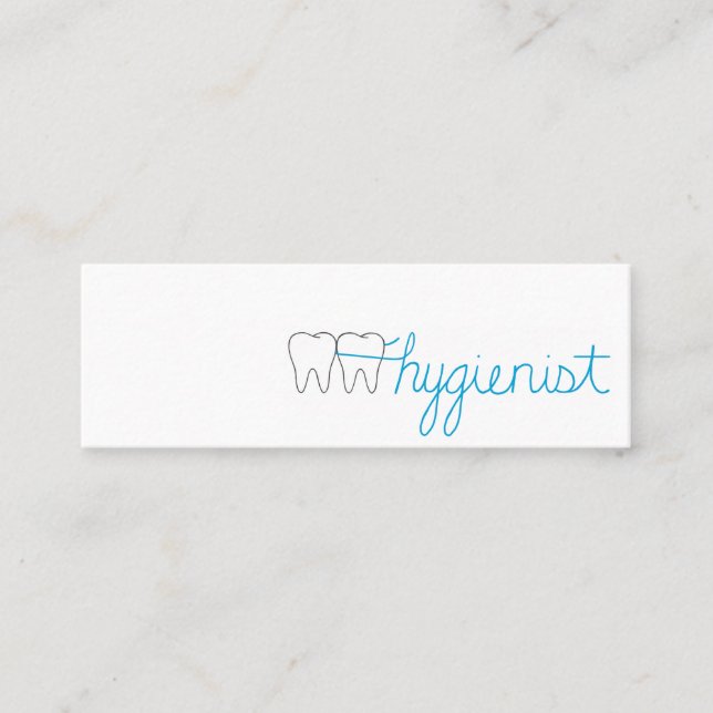 Hygienist Mini Business Card (Front)