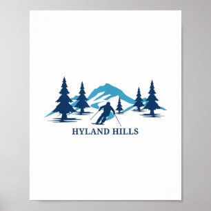 Hyland Hills Minnesota Ski Resort Skiing Skier _1  Poster