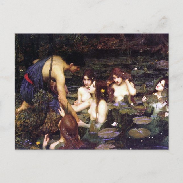 Hylas and the Nymph Postcard (Front)