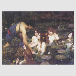 Hylas and the Nymphs, by J W Waterhouse Decoupage Tissue Paper
