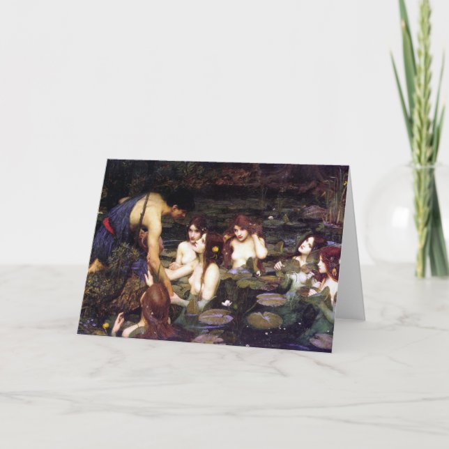Hylas and the Nymphs, by John William Waterhouse Thank You Card (Front)