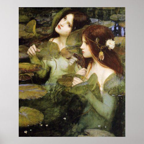 Hylas and The Nymphs Poster By John W Waterhouse