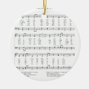 Hymn - Amazing Grace Ceramic Ornament