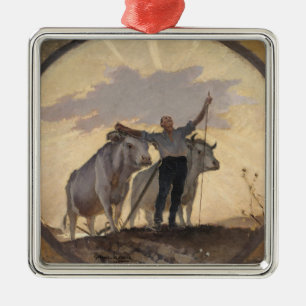 Hymn of the Earth to the Sun, 1892 Metal Ornament