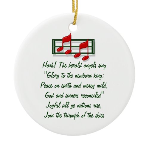 Hymn Ornament "Hark the Herald Angels Sing"