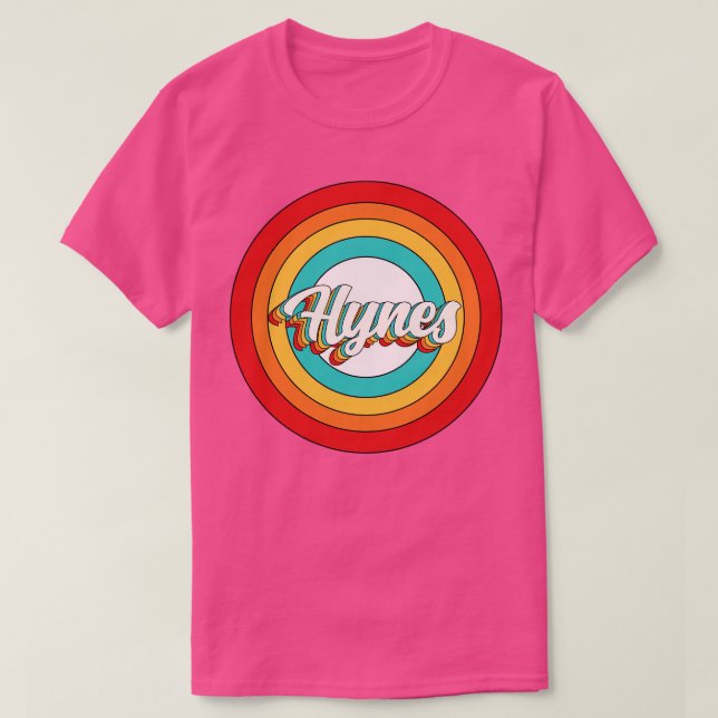 Hynes Name Shirt Vintage Hynes Circle (Design Front)