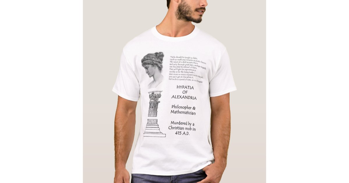 Hypatia Alexandria AD T-Shirt Zazzle